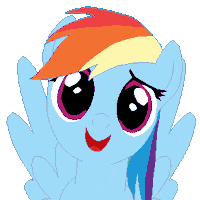 rainbow dash lick GIF