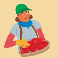 Farm Workers Food GIF by Denyse®