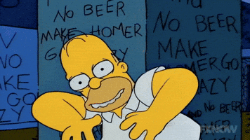 crazy homer simpson GIF