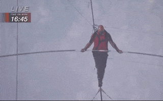 Nik Wallenda Highwire GIF by Volcano Live! with Nik Wallenda